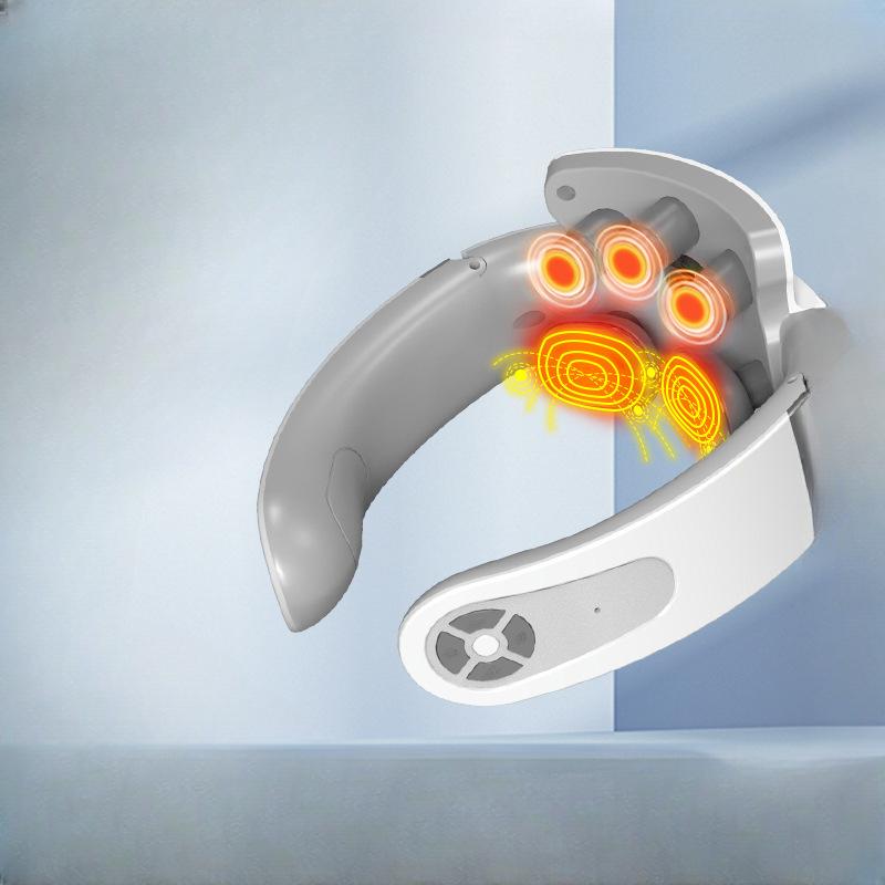 

Массажер для плеч и шеи, физиотерапевтический прибор для шейного отдела позвоночника, перезаряжаемый согревающий прибор для защиты шеи, прибор для шейного отдела позвоночника English packaging