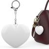 Heart Shaped LED Night Light Keychain USB Rechargeable Easy Carry Soft Glow Portable Lamp for Backpack Night Outings