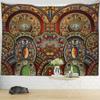 Disc Ornament Pattern Tapestry Psychedelic Witchcraft Boho Aesthetic Room Art Wall Hanging Bedroom Decor