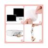 10 Pcs LED Sublimation Blank Keychain Lighted Heart Shape Transfer Keychain Acrylic Heat Sublimation Blanks