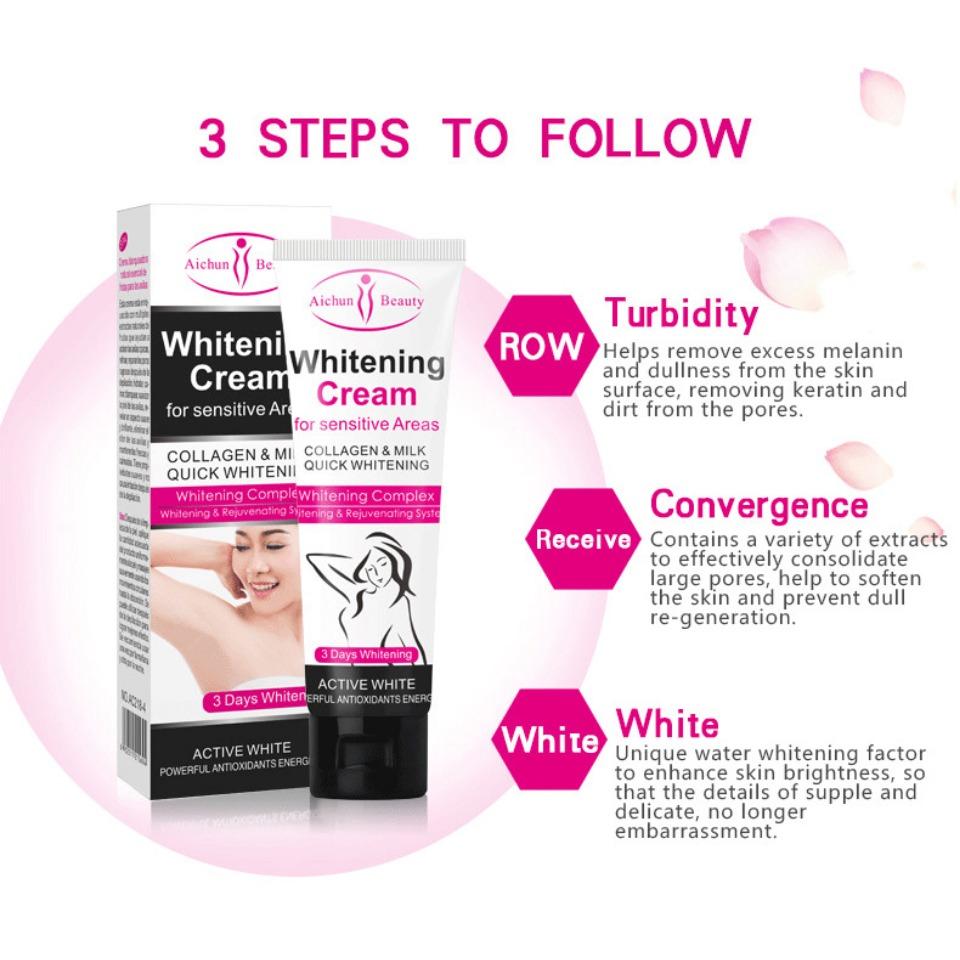 aichunArmpit cream, armpit brightening and hydrating cream, refreshing and non-greasy, body care cream, a whitening and moisturizing wonder