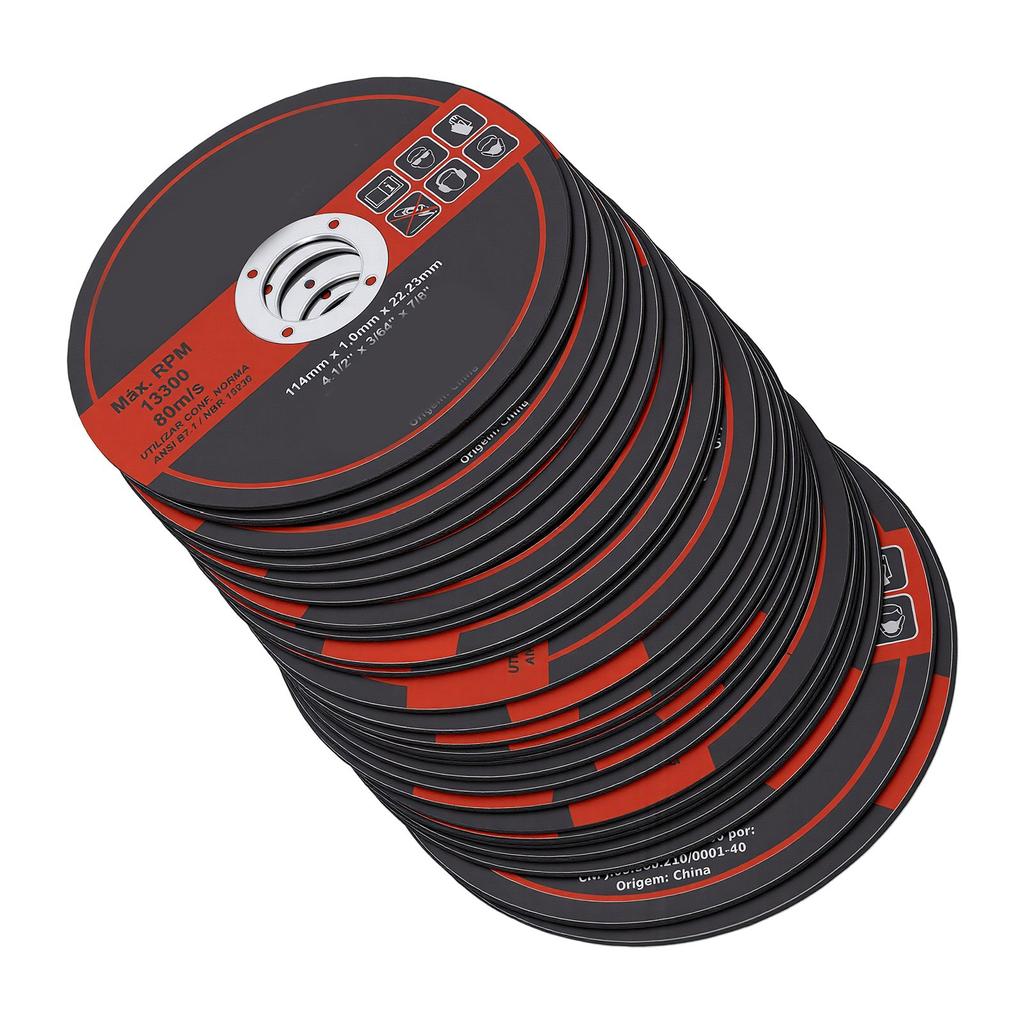 50 Pcs 4 1 2 Inch Cutting Disc 7 8 Inch Arbor 0.045 Inch Thickness Saw Blade for Angle Grinder Metal Panel