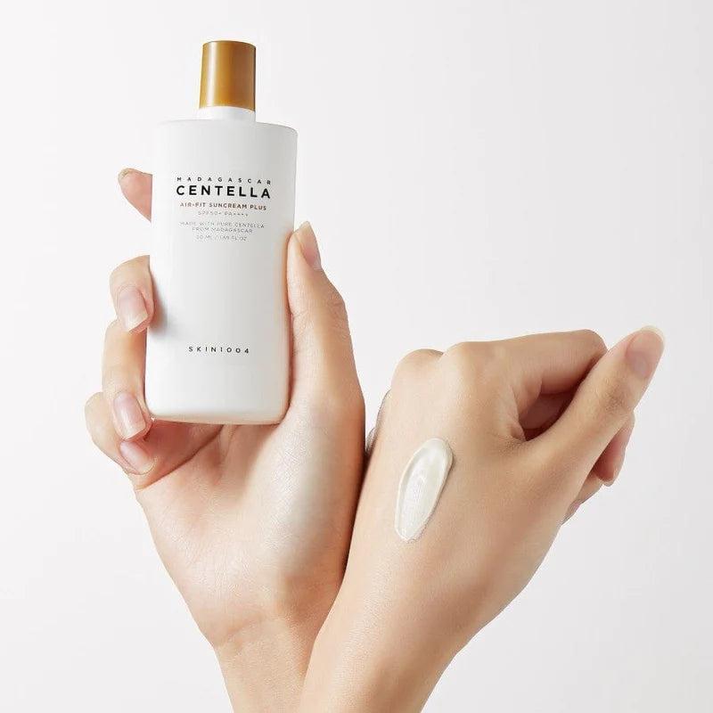Skin1004 Madagascar Centella Air-Fit Suncream Plus SPF50+ PA++++ 50ML/ Moisturizing, Korean Cosmetics, Kbeauty