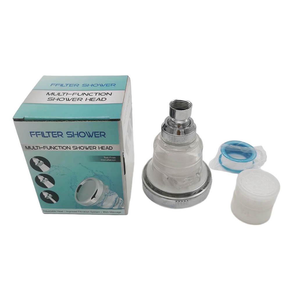 1PC 8cm Panel Overhead Shower Head Filter Element Triple Function 1PC ABS Electroplated Adjustable Booster Head
