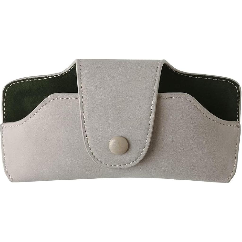 Sunglasses Holder For Car Visor Vegan Leather Glasses Case With Clip Automotive Interior Visor Accessories