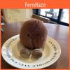 Realistic Coffee Bean Plush Pillow Cozy Short Plush Stuffed Coffee Bean Ideal For Coffee Shops Decor
