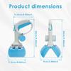 Portable Dog Pooper Scooper Pet Poop Scoop Clamp Pick Up Excreta Cleaner Tools for Outdoor Pet Waste Management NEW