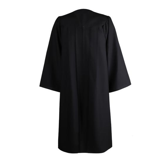Toque et Robe de Diplôme Couleur Unie Fermeture Éclair Unisexe Mat Lâche Bachelor Cap Robe pour Adulte