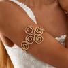 Verstellbares Offenes Armband Hohlgeschnitztes Armband Vintage Gold Schmuck Hand Schmuck