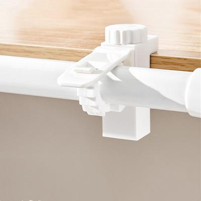 Hooks Punch-free Curtain Rod Clip Hook Shower Curtain Rod Hanging Holder Household Fixed Clip Hanging Hook Holder
