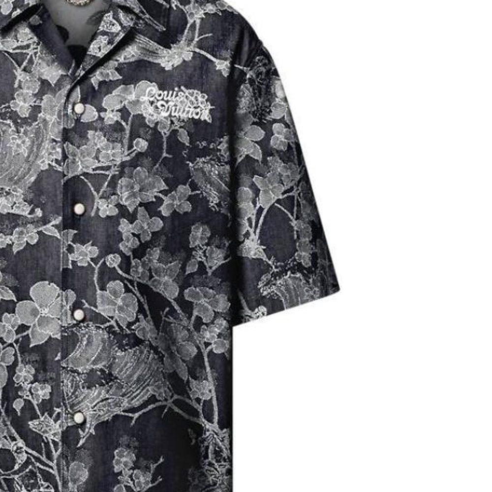LOUIS VUITTON Short-Sleeved Denim Shirt 1AFQZB