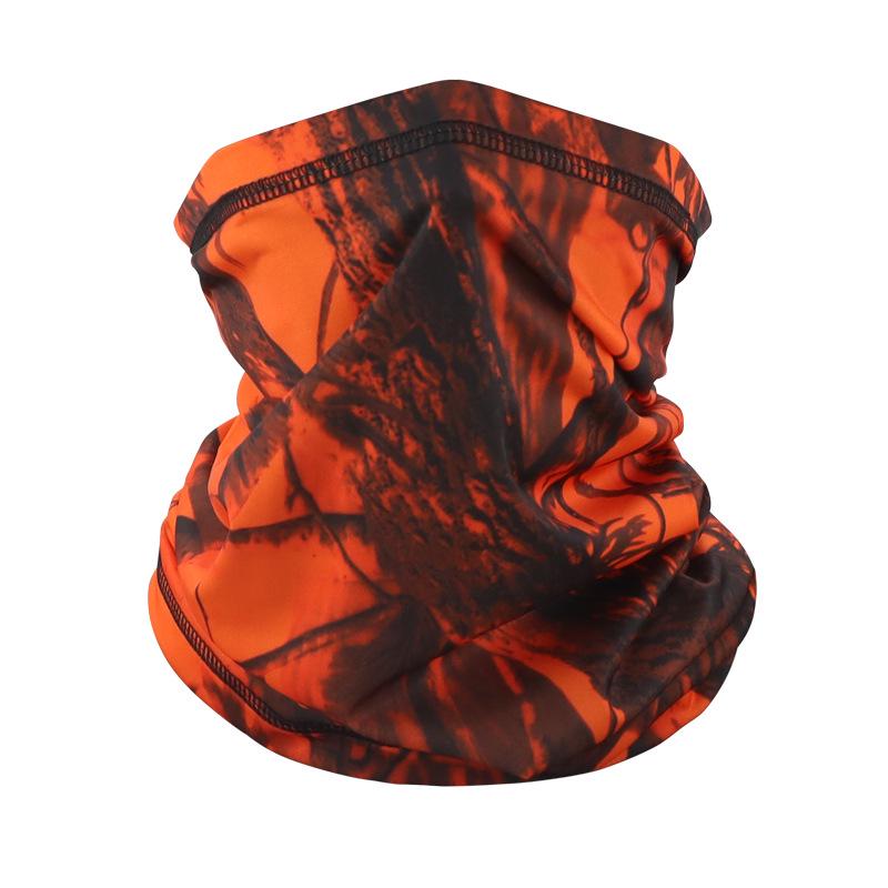 Camouflage Ice Silk Neck Gaiter: Multifunctional Summer Headscarf for Outdoor Cycling, Sun Protection, and Quick-Drying Breathable Face Mask for Men.
