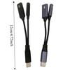 Universal 2 In 1 USB C Splitter Multi-Function Type-C To AUX Adapter  Headphone Use