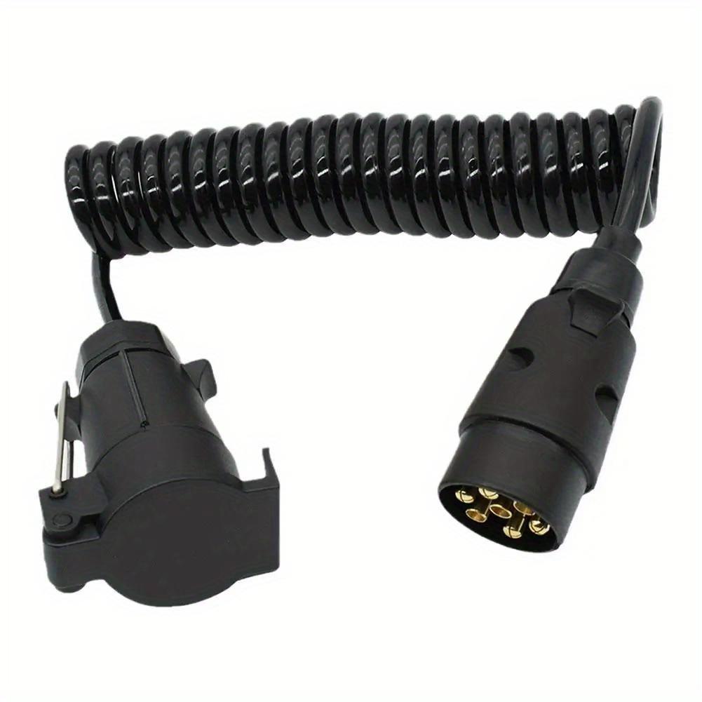 Cavo di Prolunga per Pannello Luci Camion Rimorchio a 7 Pin Cavo Maschio a Femmina Spina Cavo Presa Parte Raccordi Spina Circuito Presa