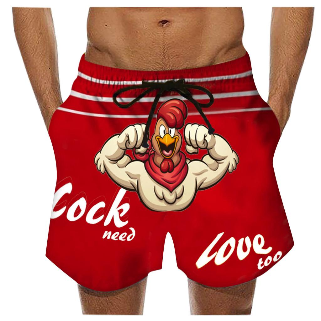 Pánské plavky Quick Dry Beach Surfing Běžecké šortky se stahovací šňůrkou