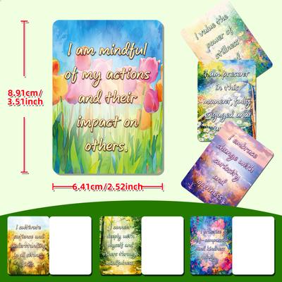 50Pcs Motivational Cards, Positive Encouragement Motivational Quotes Inspirational Cards, Heartfelt Wishes For Friends, Family