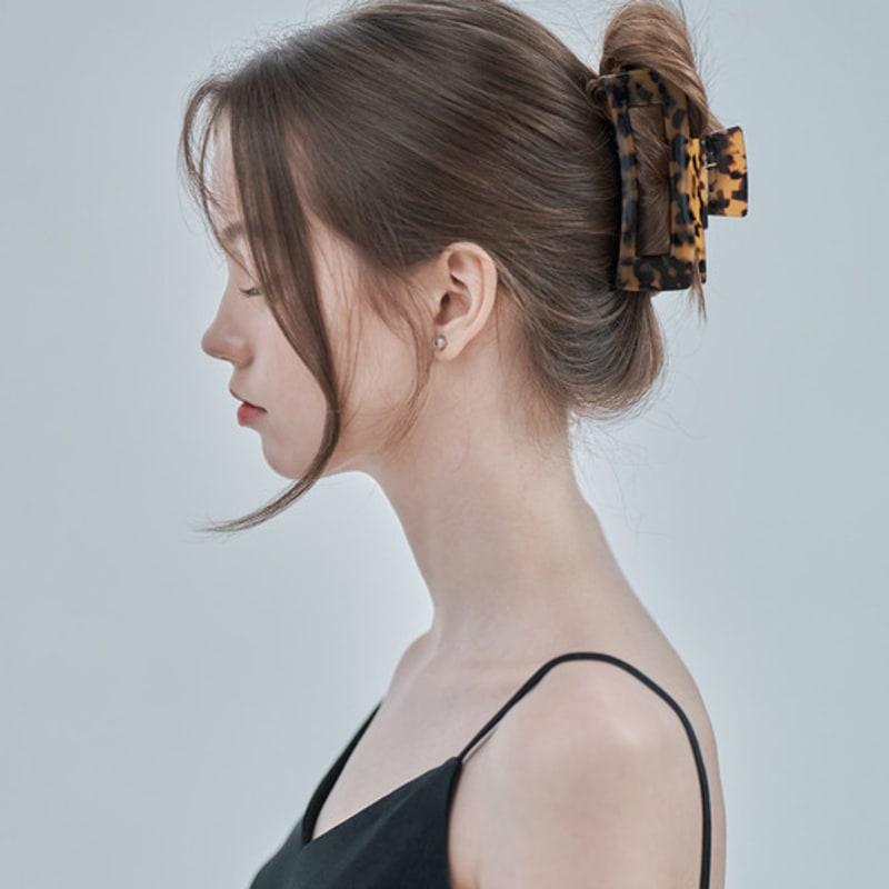 ELLEHAIR Leopard Square Hair Clip ELHC024