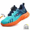 Fashion Industrial Rotating Button Safety Shoes Puncture Proof Safety Toe Work Boots Lightweight Work Shoes For Women Men