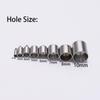 10pcs/lot Stainless Steel End Tip Cap Fit 2-10mm Tassel Leather Cord End Crimp Caps For DIY Jewelry Making Bracelet Accessories