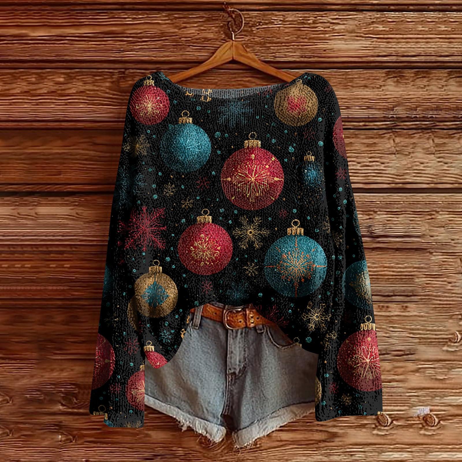 

Women s Round Neck Lightweight Sweater Casual Long Sleeve Knit Pullover XL