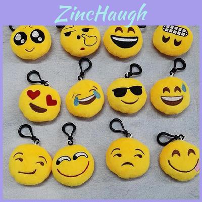 Cartoon Emoji Plush Keychain With Pp Cotton Soft Material For Decoration And Gift Giving