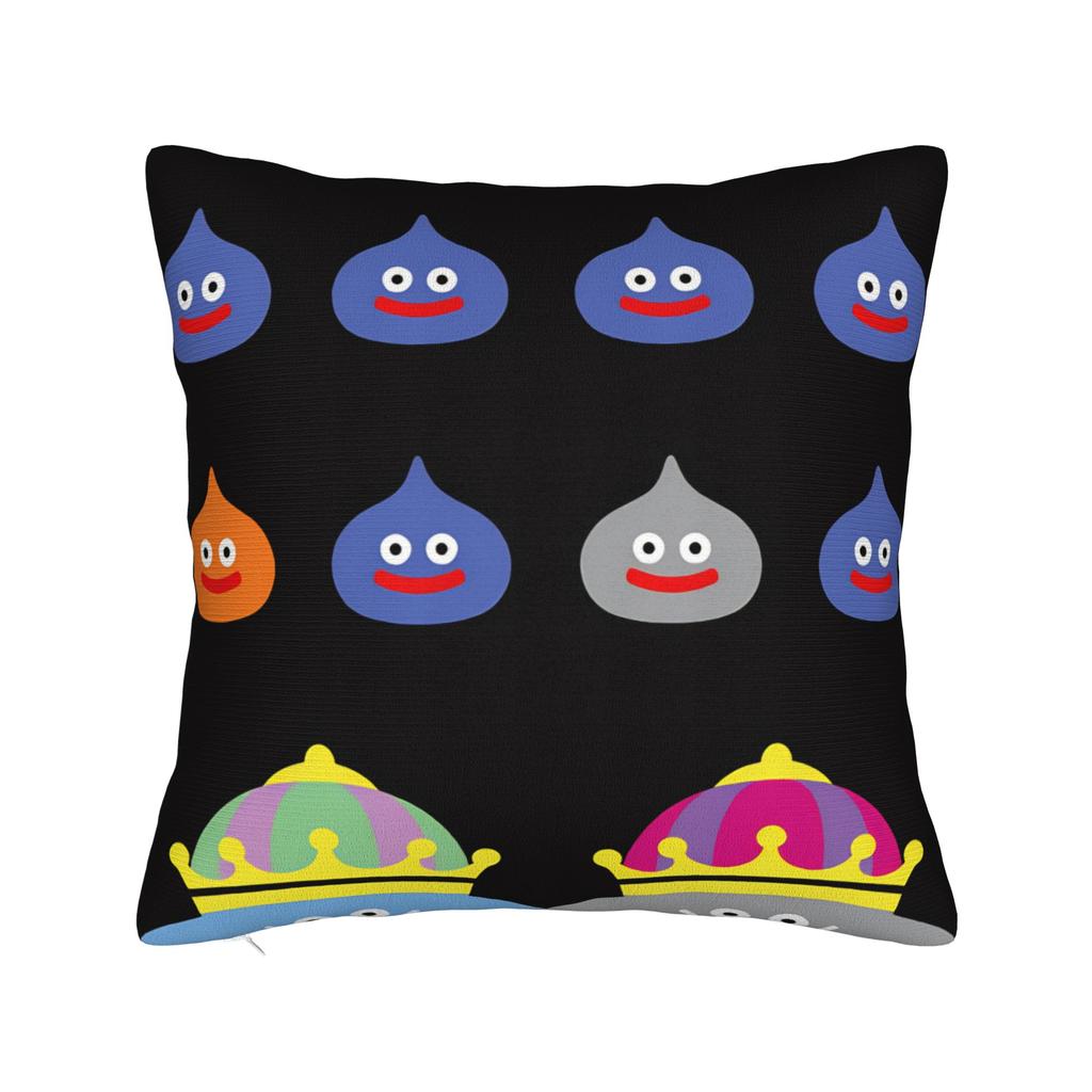 Anime D-Dragon q-Quest Slime Pillow Cover  Funny Pillow Case For Sofa Home Decor Comfy Cushion Cover Gift