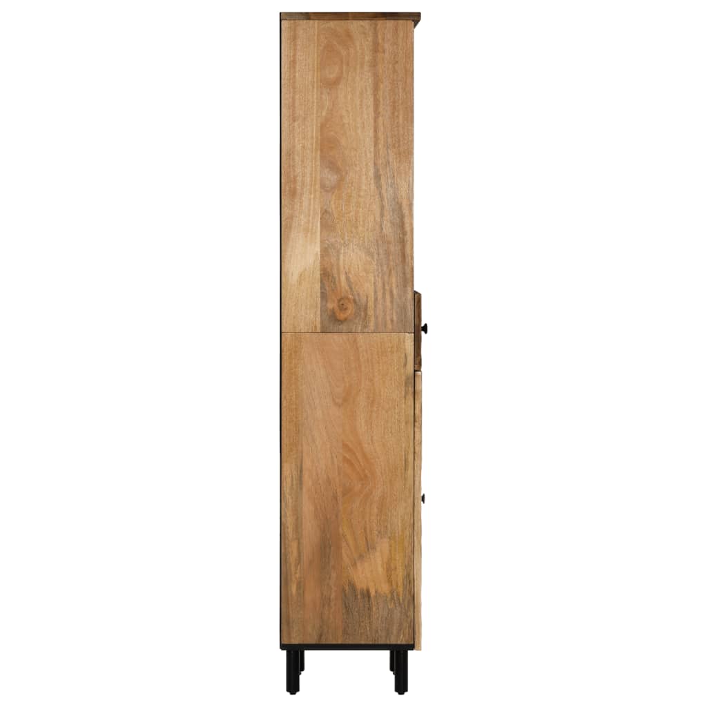 Bathroom Cabinet 38 X 33 X 160 Cm Solid Mango Wood