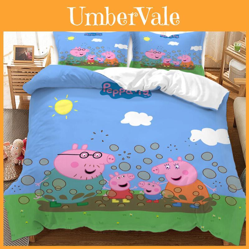 High Definition Digital Print 3 Piece Bedding Set For Us Size Bed Sheet