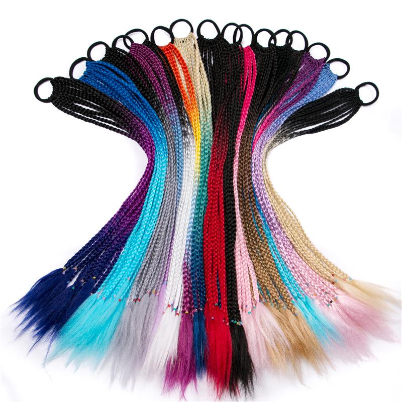 Coda di cavallo intrecciata con dreadlock in stile etnico per bambini