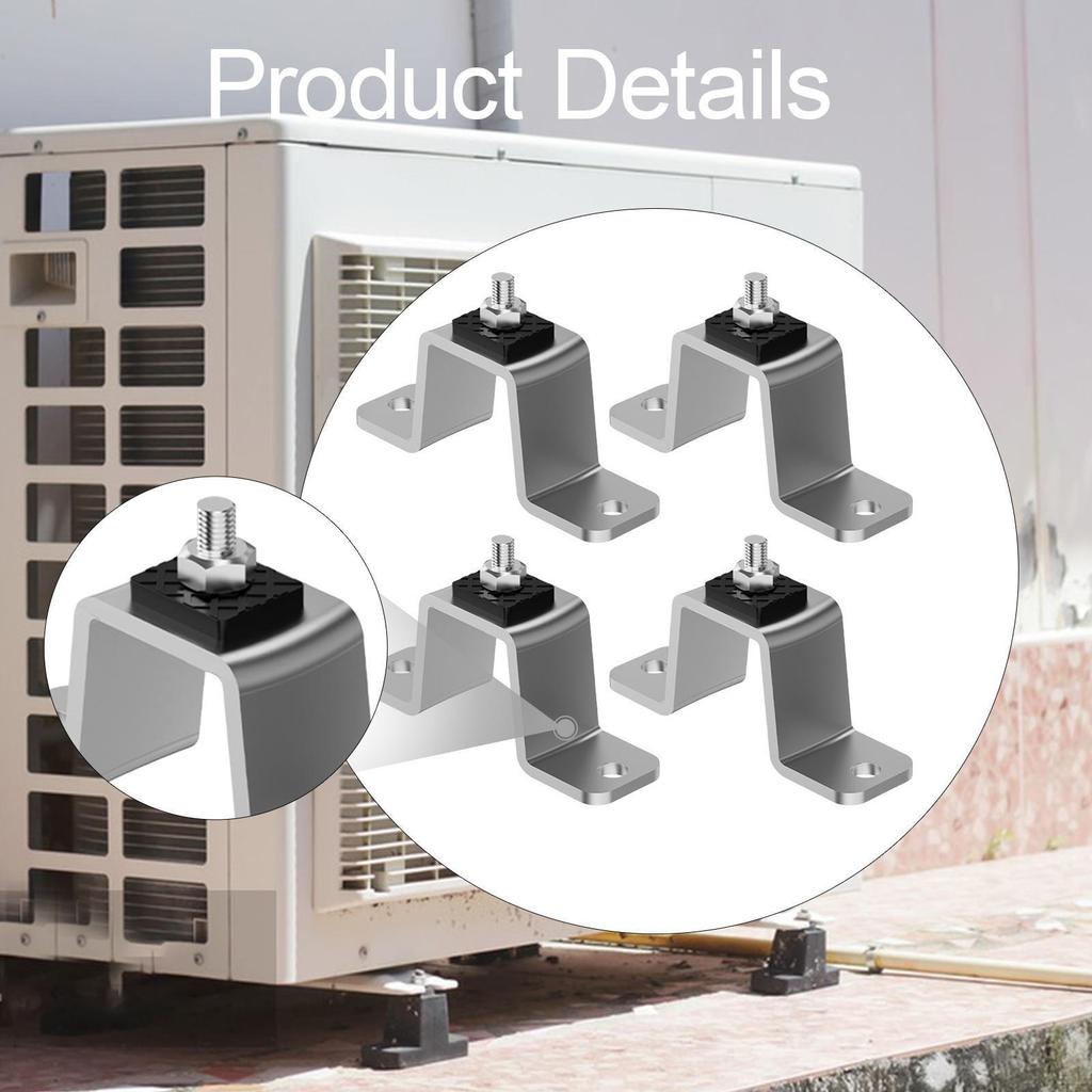 4 Brackets for Mounting Vibration Isolators Mini-splits