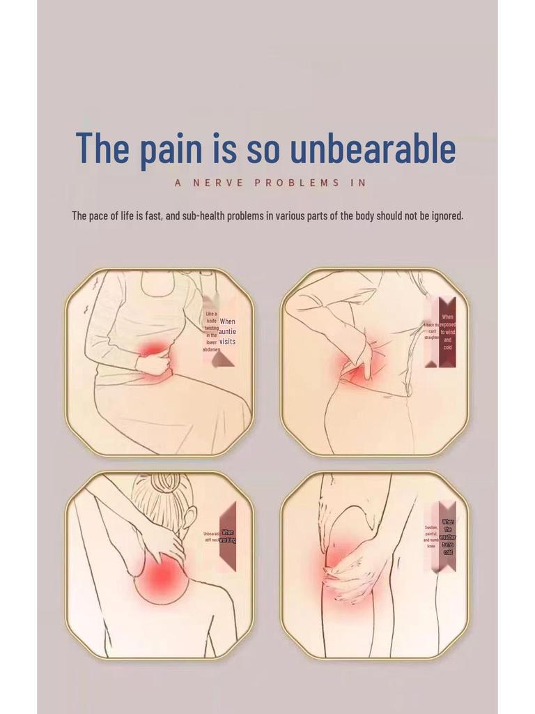 Multifunctional Electric Heating Mugwort Neck Support Pillow for Cervical Spine Therapy