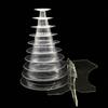 Macaron Stand Stackable 10-Tier Display Clear for Bakeries