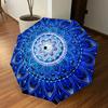 1PC mandala pattern Umbrella-8-Rib Reinforced, Automatic Open, Lightweight & Durable, Cute Fashion Accessory for Outdoor, Beach, or Casual Use, Beach