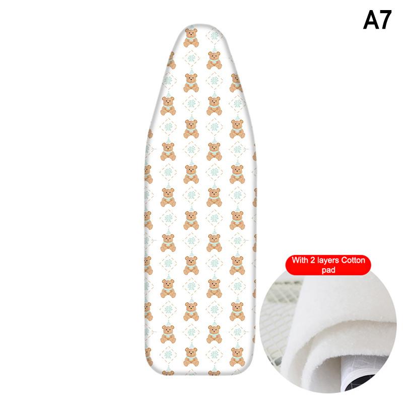 Ironing Board Cover Scorch Resistant Premium Cotton Padding Anti-Slip Washable Reusable Cover for Home Laundry Room Use