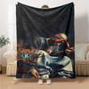 1pc 2PacHip Hop Blanket Soft Lightweight All Season Multi Purpose Throw for Sofa, Bed, Office & Picnics, French Style with Iconic Album Art & Quotes