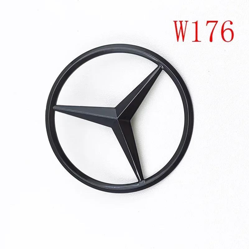 FCUI6 3D ABS Black A35 A45 A160 A180 A200 A250 Logo Letters 4MATIC Badge Car Rear Star Sticker AMG Emblem For Mercedes Benz W176 W177