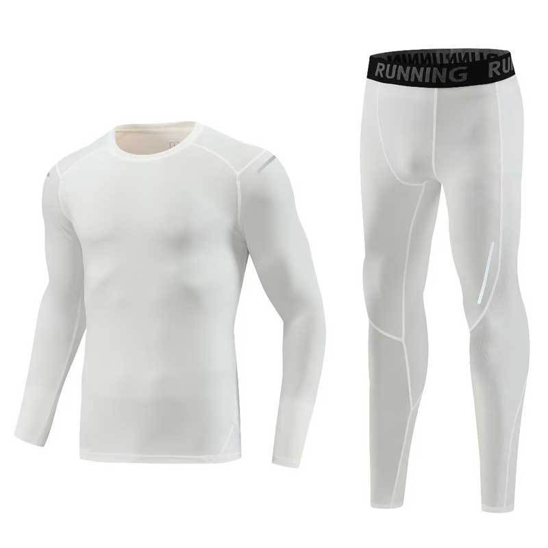 New Children's Tights Training Clothes Autumn and Winter Base Warm Sports Quick-drying Clothes Student Basketball Fitness Clothes Set