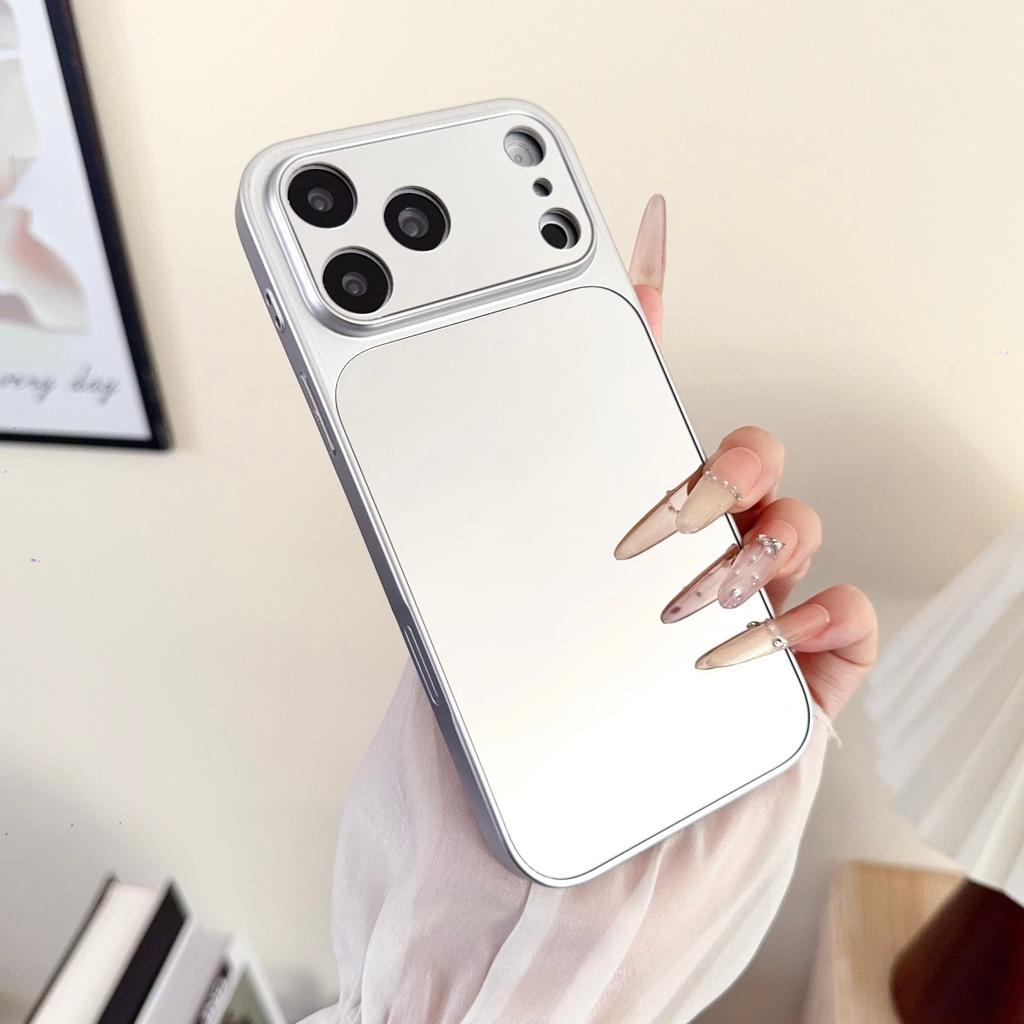 Makeup Mirror Shockproof For Magsafe Magnetic Phone Case For iPhone 17 16 15 14 13 Pro Max Camera Corning Large Window PC Cover