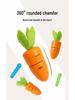 Montessori Toddler Puzzle: Four-in-One Fine Motor Skills Wooden Toy with Carrot Pulling and Cutting Fun