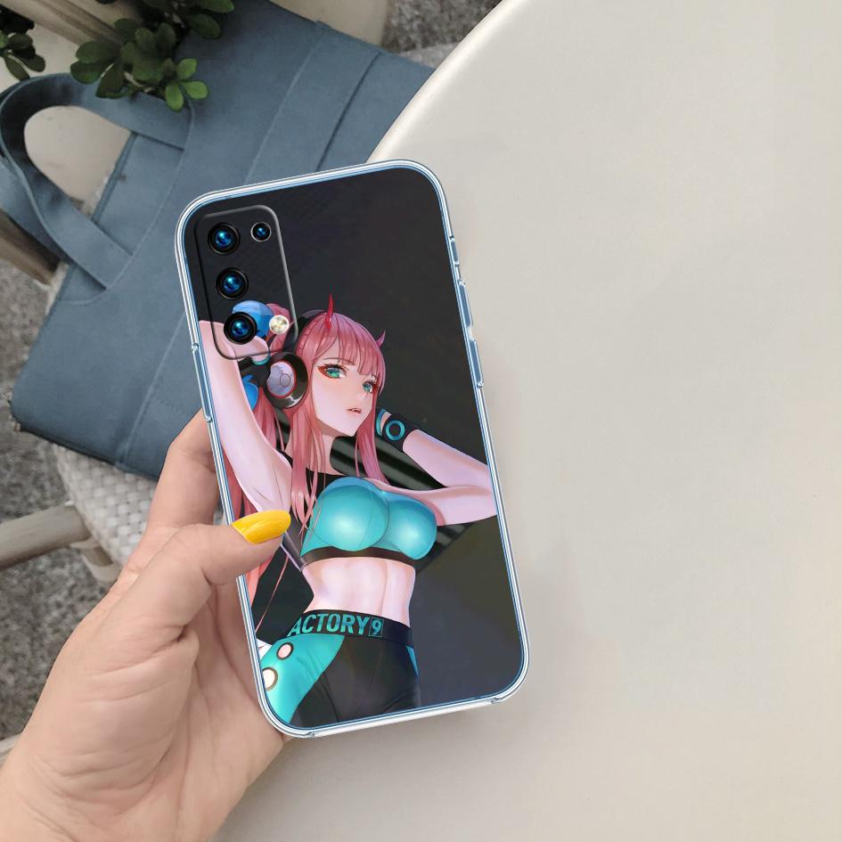 PP64 Zero Two Soft Shell Transparent Phone Case for Motorola Moto G7 G8 G9 G84 G85 G73 G24 G15 Z2 Play Power Plus