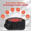 Heated Lumbar Support Belt Heating Pad for Back Pains Relief with Vibrating Massage Rechargeable Battery Comfortable Fit