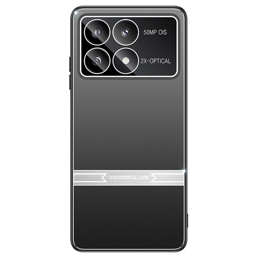 For Xiaomi Poco F6 Pro 5G/Redmi K70 5G/K70 Pro 5G Case Matte Metal Back PC+TPU Phone Cover