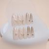 Cat's eye wearing nail piece Removable flower nail piece Autumn nail piece Advanced sense with drill Long nail patch