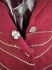 Spot 2026 Celebrity Temperament Slim Fit Two-Piece Suit with Copper Chain and Beaded Long Pants