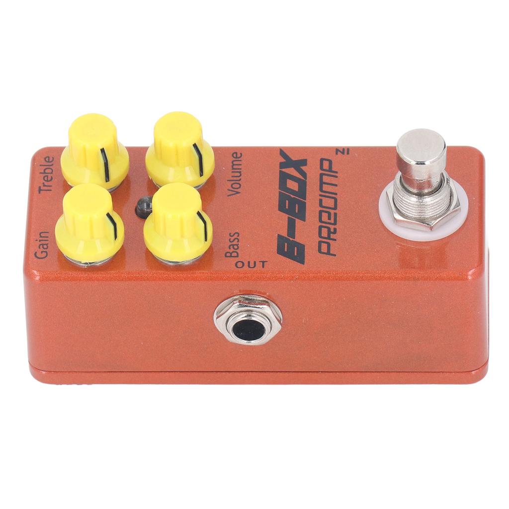 B Box Preamp Pedal Mini Single Effect with Overdrive Function Electric Guitar Replacement Parts Accessories