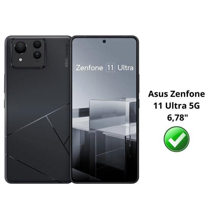 Tempered Glass for Asus Zenfone 11 ULTRA 5G [Pack 2] Phonillico® Screen Protector Glass Film