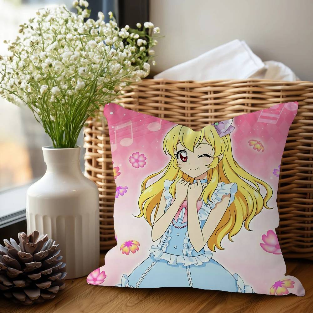 Aikatsu Anime Stitch Lucky Dragon Pillow Cover Sofa Cushion Cover Home Room Decoration Children Gift