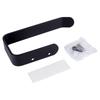 Toilet Paper Holder Wall Mounted Self-Adhesive Bathroom Hanger Black