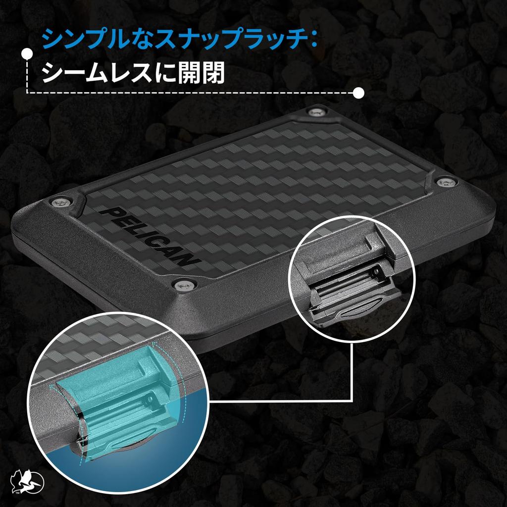 Pelican MagSafe Card Wallet IPX4 Water Resistant, Kevlar, RFID Blocking PP051214 (for iPhone 12–15)