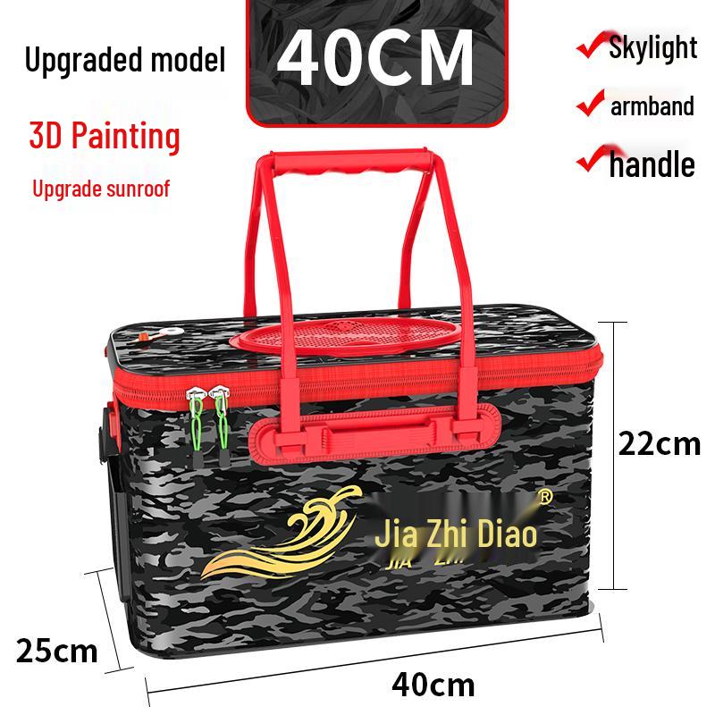 Multi-functional Foldable Fishing Bucket and Fish Protector
